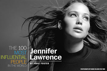 Оскароносная Дженнифер Лоуренс признана журналом Time самой влиятельной персоной года в категории Artists