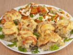Хек, запеченный с овощами