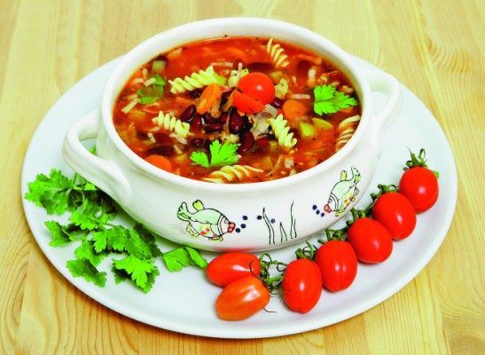Овощной суп с фасолью - фото