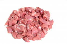 Свинина, нарезанная кусочками -фото