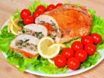 Фаршированная грудка индейки