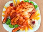Курица, запеченная с медом и горчицей