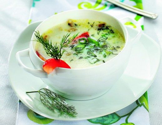 Суп из филе трески с молоком - фото
