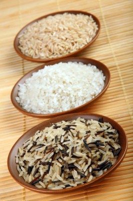 Різні види рису.