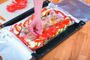 Кулич с цукатами Рыба с овощами – мастер-класс