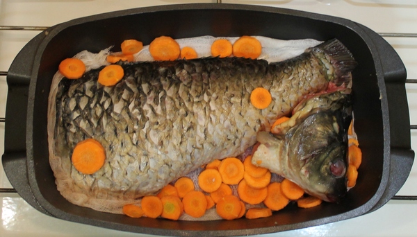 пошаговая инструкция рыба фаршированная - фото 5 запекание рыбы