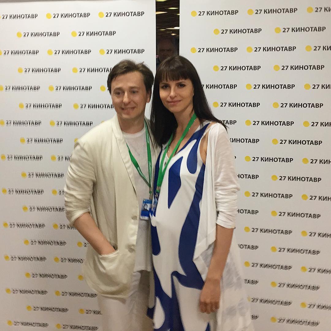 Сергій Безруков із дружиною