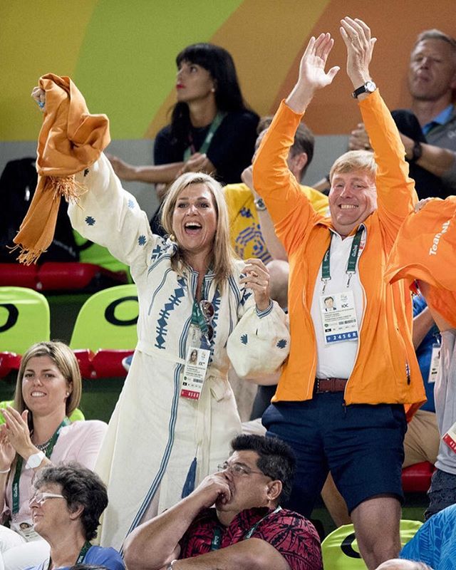 королева Нидерландов надела в Рио украинскую вышиванку