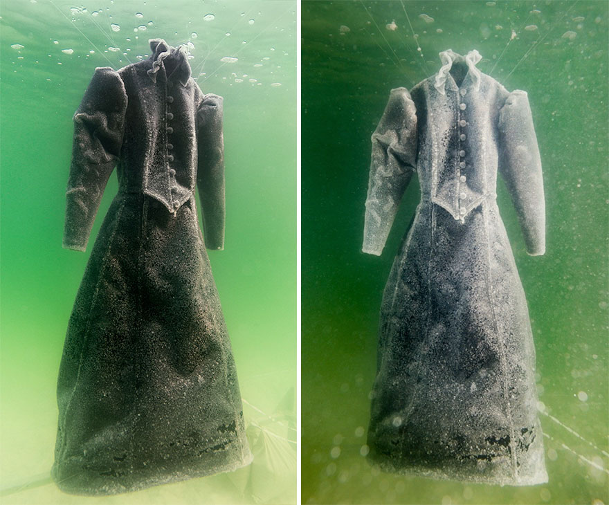 Цю сукню залишили на дні Мертвого моря – і перетворили на арт-об'єкт