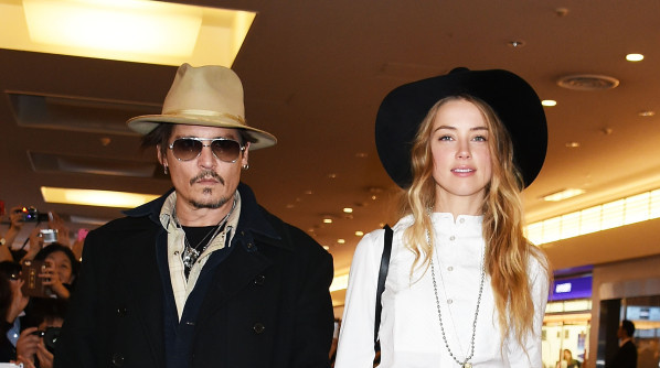 Johnny Depp And Amber Heard Arrive In Tokyo