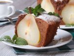 шоколадный пирог с грушами