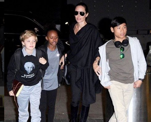 Джоли и ее дети