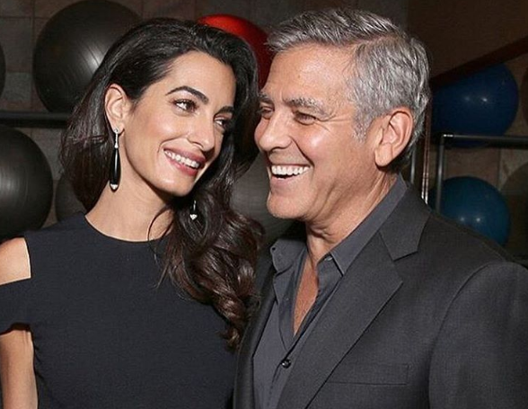 Джордж Клуни и его жена