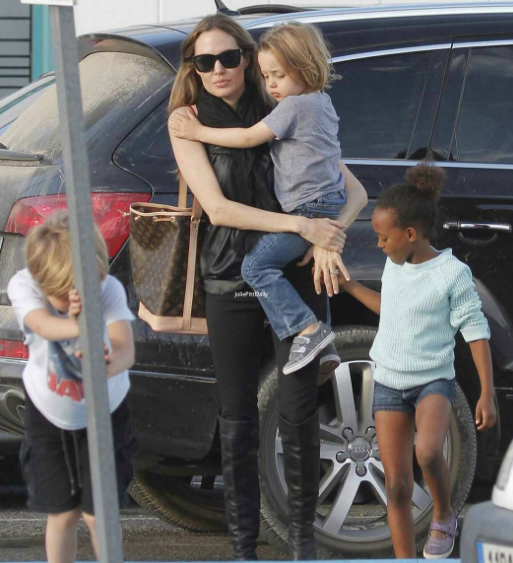 Анджелина Джоли - опека над детьми