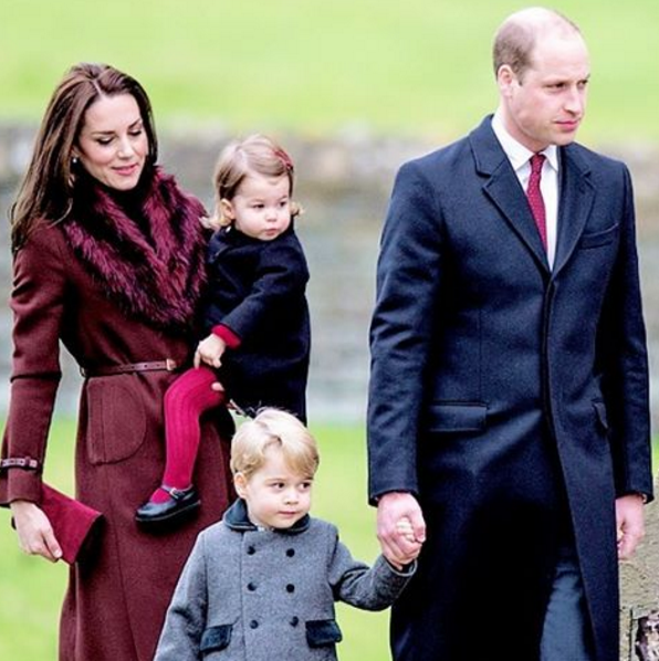 Кейт Миддлтон и принц Уильям - и их дети