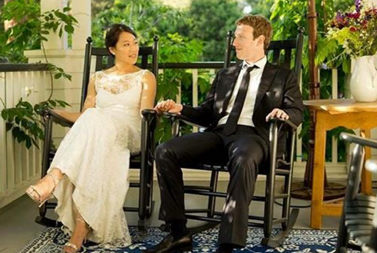 Марк Цукерберг и его жена Присцилла Чан 