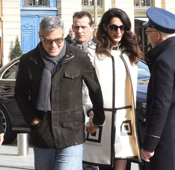 Джордж Клуни и жена
