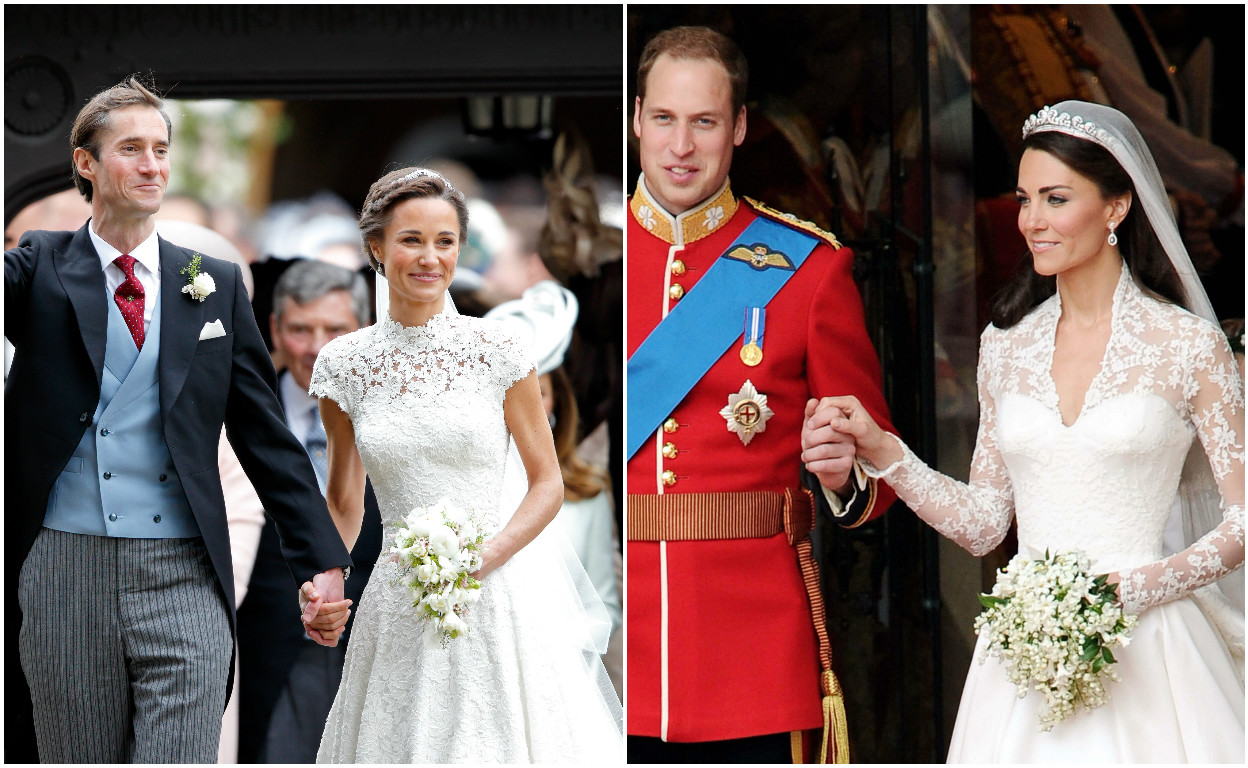 Весільна сукня Піппи Міддлтон: порівнюємо образ із сукнею Кейт