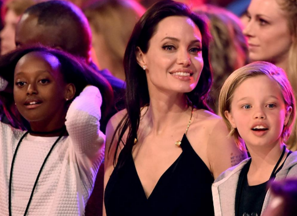 Анджелина Джоли и ее дочки