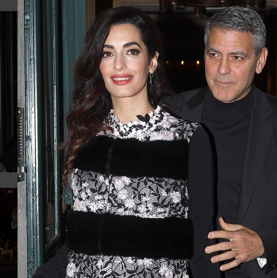 Джордж и Амаль Клуни - и их дети