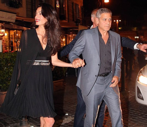 Джордж Клуни и его жена Амаль - фото