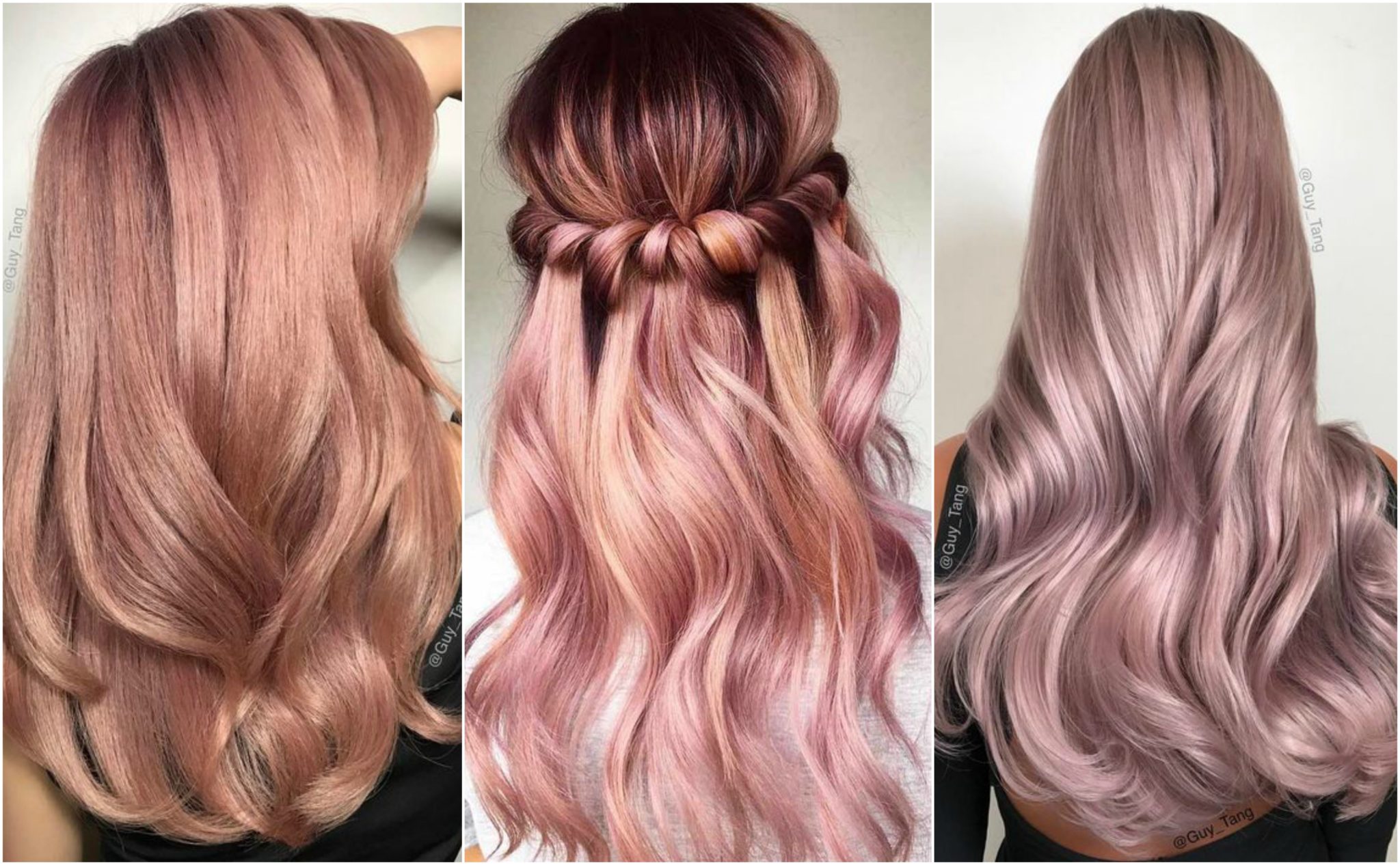 Rose gold: окрашивание волос в цвет розового золота