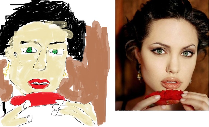 рисунок Анджелины Джоли 