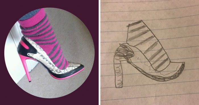 как нарисовать туфель 
