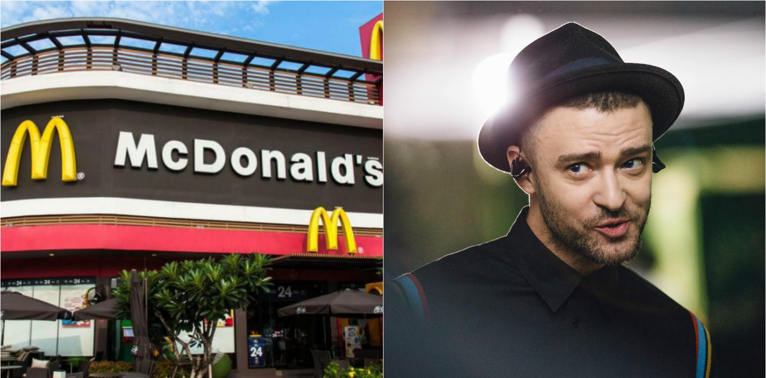Джастін Тімберлейк написав пісню для Макдоналдс McDonald's