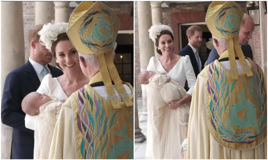 Крестины принца Луи: первые фото малыша и Кейт Миддлтон