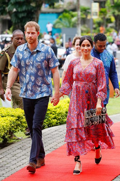 Меган Маркл и принц Гарри на Фиджи