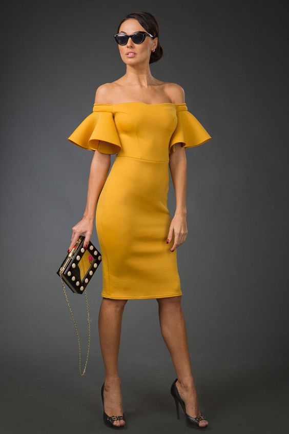 жовта сукня на новий рік 2019