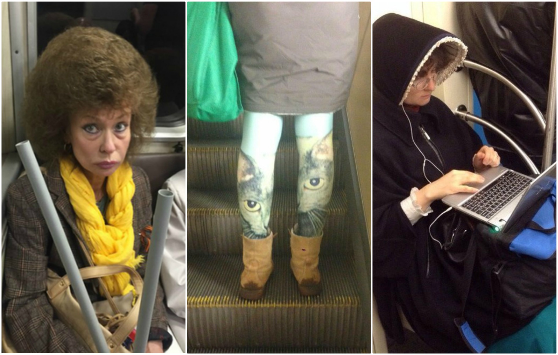 Странные люди в метро: подборка самых смешных фото