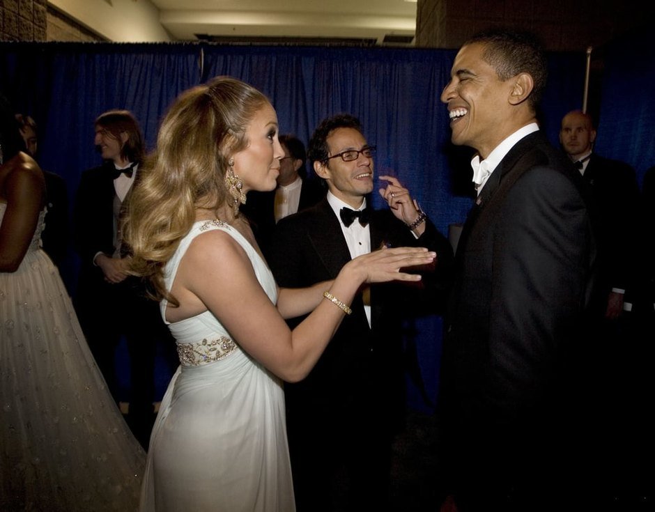 Дженніфер Лопес та Барак Обама