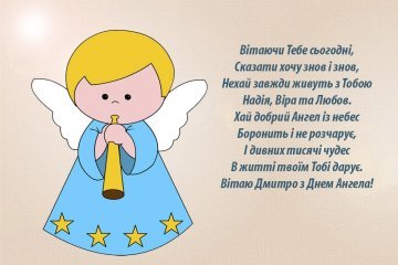 Вітання з днем ангела Дмитра Вітання з днем ангела Дмитра