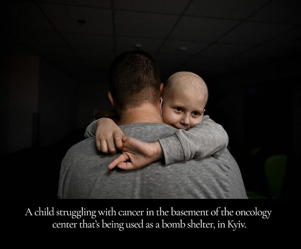 Дитина з раком ховається у бомбосховищі в Києві