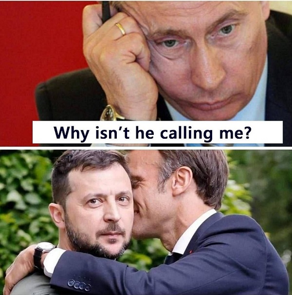 Путін сумує, бо йому не дзвонить Макрон