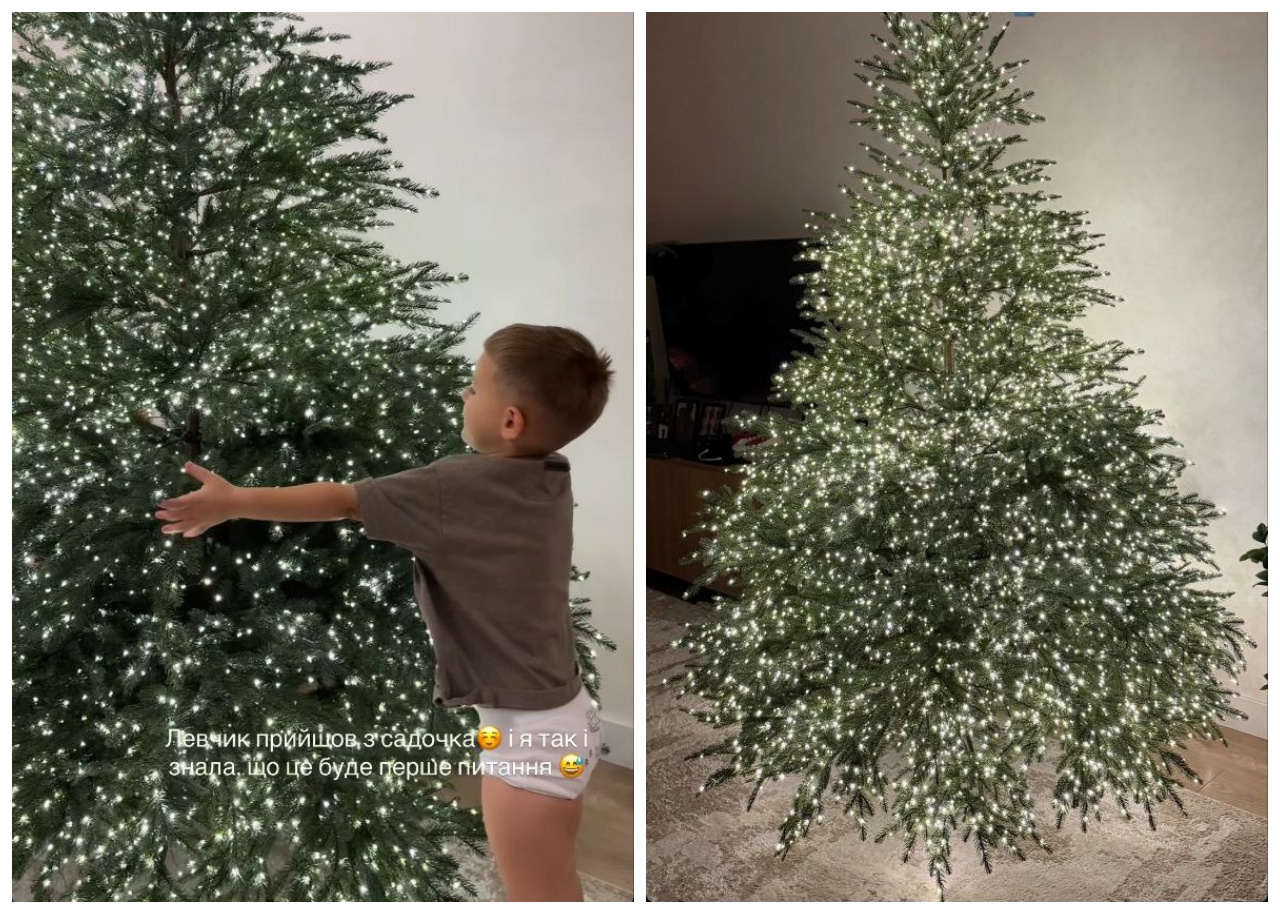 Ялинка Даші Квіткової та її син Лев