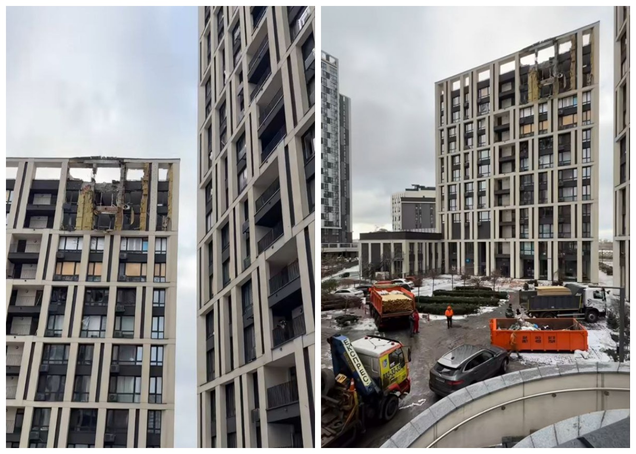 Пошкоджений будинок у ЖК Віктора Павліка