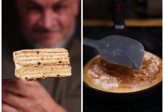 Рецепт медівника на сковороді