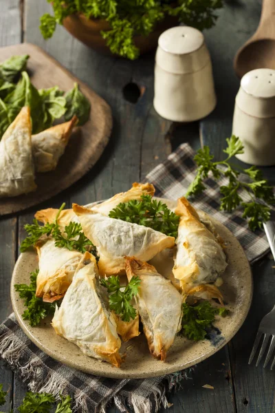 Homemade Greek Spanakopita Pastry